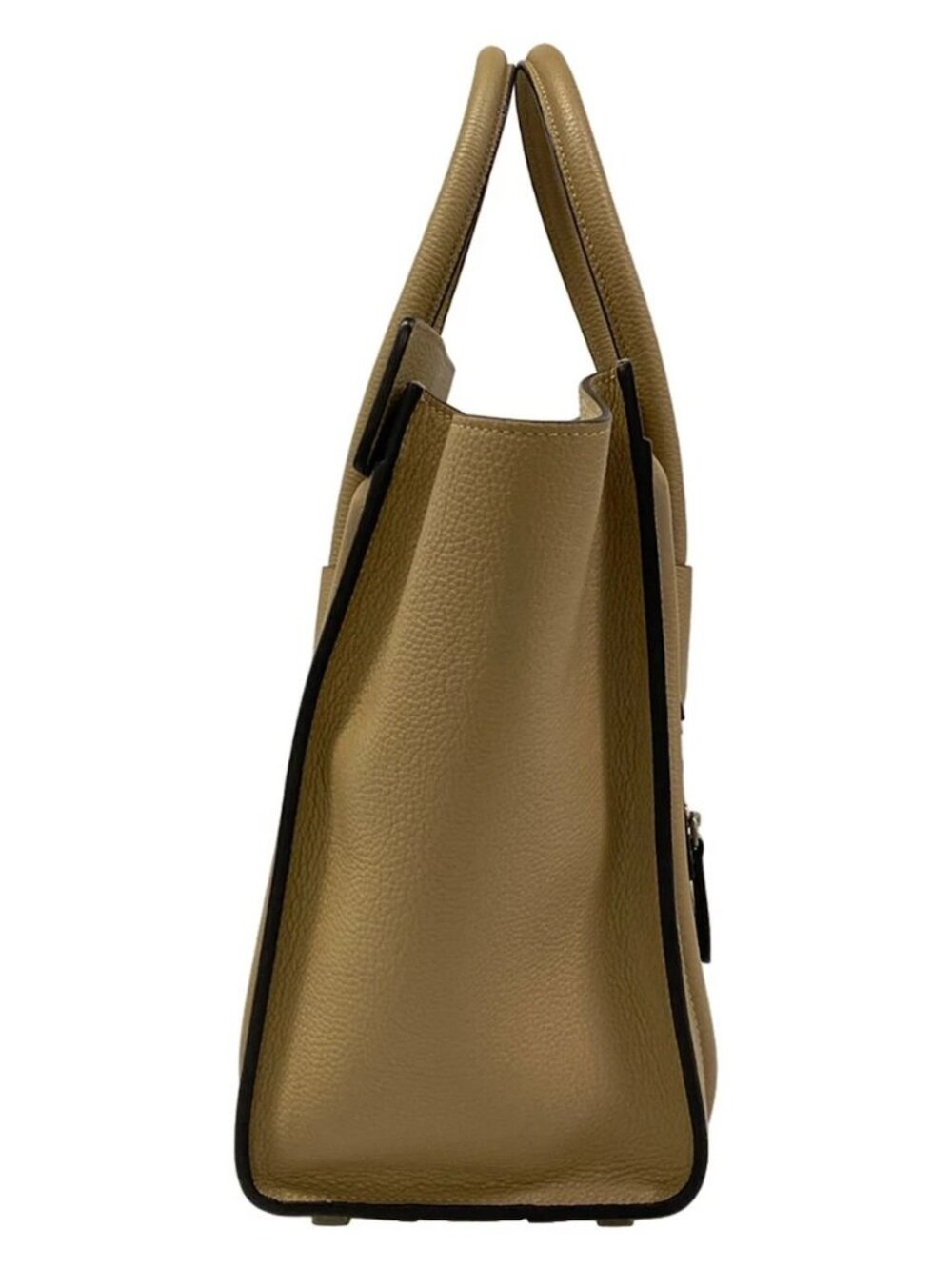 CELINE Luggage Micro Shopper Beige Leather Handbag - Picture 4 of 15
